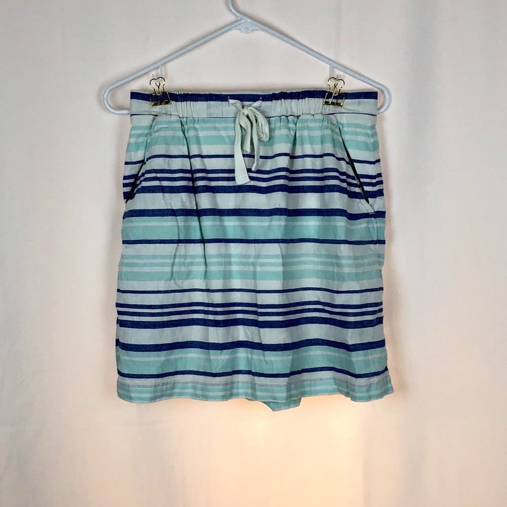 Gap cotton Striped skirt pockets S